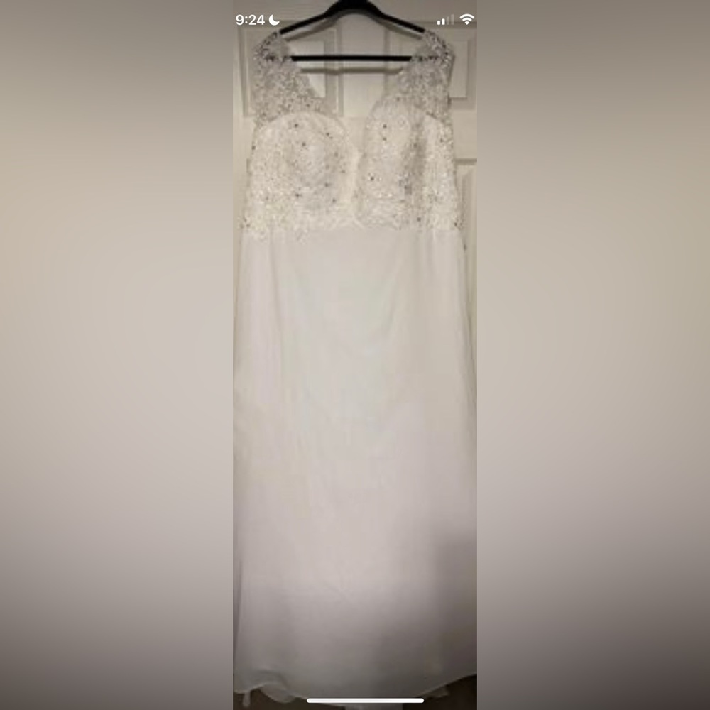 Size 24 ivory brocade bridal gown